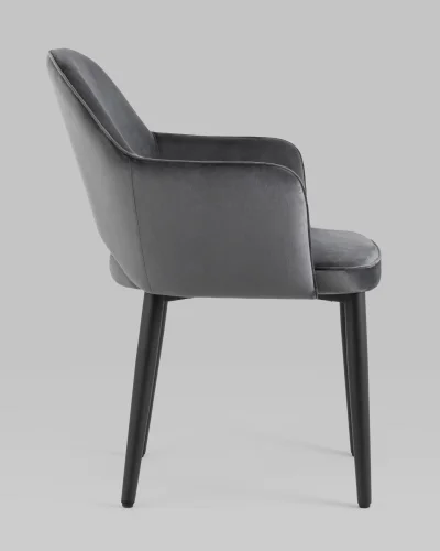 Стул Венера NEW, велюр серый NP УТ000037243 Stool Group, /, ножки//чёрный, размеры - *820***585*645 фото 8