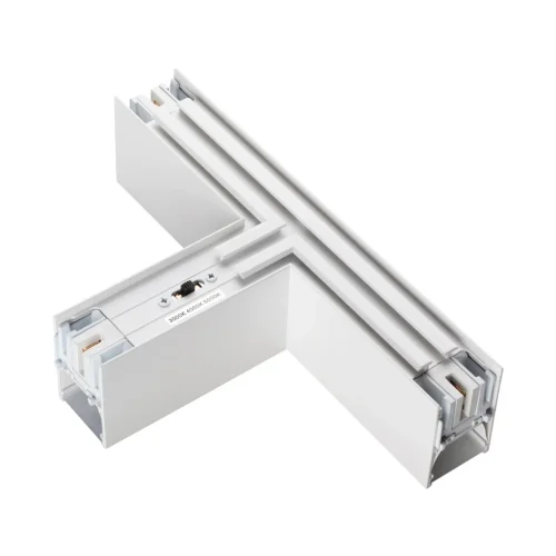 Светильник соединитель «Т» с переключателем цветовой темперетуры Fatto 359610 Novotech белый на 1 лампу, основание белое в стиле хай-тек современный фото 5