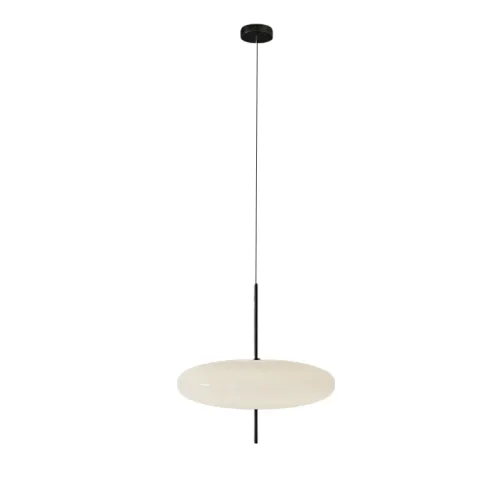 Светильник подвесной LAKIN black D30 189884-23 ImperiumLoft белый на 6 ламп, основание чёрное в стиле современный фото 3