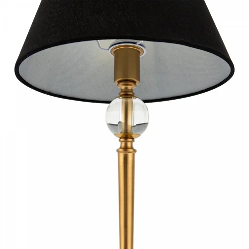 Настольная лампа Rosemary FR5190TL-01BS Freya чёрная 1 лампа, основание латунь металл в стиле классический американский  фото 2
