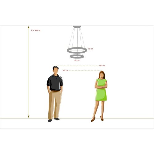 Люстра подвесная LED с пультом Гослар 498014202 Chiaro белая прозрачная на 1 лампа, основание хром в стиле современный кольца фото 11