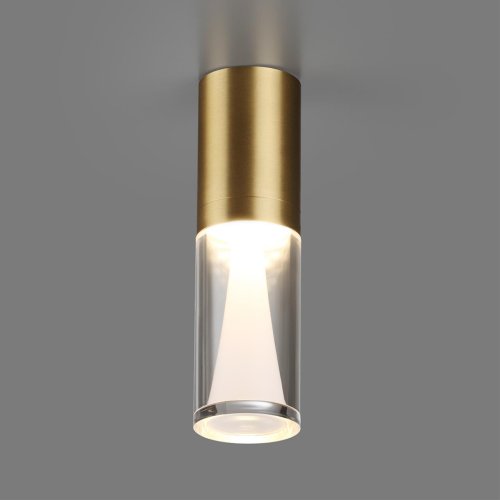 Светильник накладной LED Defance 7144/4CL Odeon Light прозрачный на 1 лампу, основание бронзовое в стиле классический современный фото 4