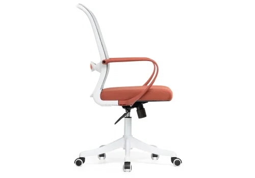 Компьютерное кресло Bust gray / red / white 15797 Woodville, серый красный/ткань, ножки/пластик/белый, размеры - *1110***600*600 фото 5
