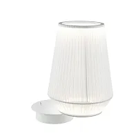 Настольная лампа LED 0525TL-1WT Milosh Tendence белая 1 лампа, основание белое металл в стиле современный 