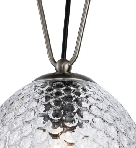 Светильник подвесной Armonia V000086 Indigo прозрачный 1 лампа, основание никель в стиле классический выдувное фото 3