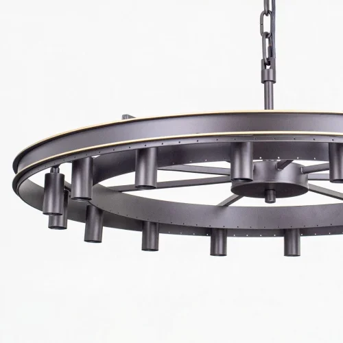 Люстра подвесная Мартин CL332161 Citilux прозрачная на 16 ламп, основание венге коричневое в стиле классический современный  фото 6