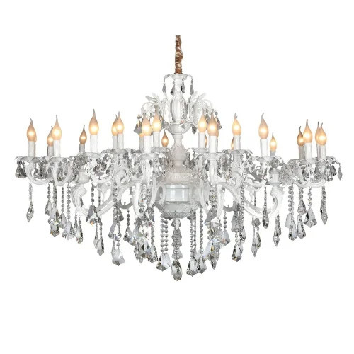 Люстра подвесная Catanzaro OML-30807-27 Omnilux белая на 27 ламп, основание белое в стиле классический фото 2