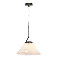 Светильник подвесной Sakura LSP-5011 Lussole белый на 1 лампу, основание чёрное в стиле современный Светильник подвесной Sakura LSP-5011 Lussole белый на 1 лампу, основание чёрное в стиле современный