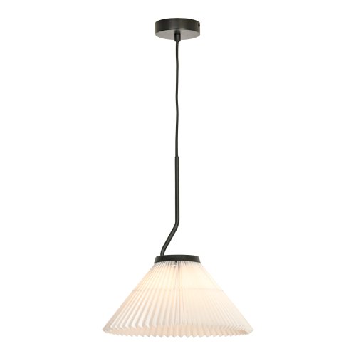 Светильник подвесной Sakura LSP-5011 Lussole белый на 1 лампу, основание чёрное в стиле современный 