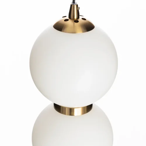 Светильник подвесной LED Балу CL207033 Citilux белый 1 лампа, основание бронзовое в стиле современный молекула шар фото 8