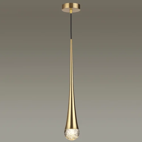 Светильник подвесной Gota 4285/1 Odeon Light античный бронза прозрачный 1 лампа, основание античное бронза в стиле современный  фото 4