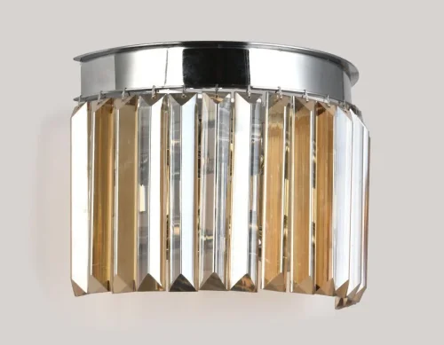 Бра TR5106 Ambrella light янтарный на 2 лампы, основание хром в стиле современный классический  фото 2