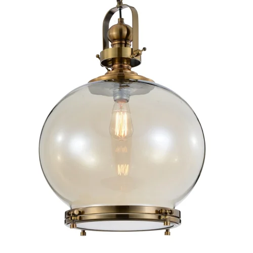 Светильник подвесной лофт Vintage 4975 Mantra прозрачный 1 лампа, основание бронзовое в стиле лофт  фото 3