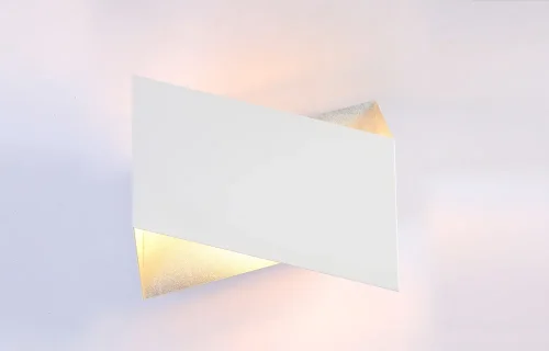 Бра LED CLT 012 WH-SL V-2 Crystal Lux белый на 1 лампу, основание белое в стиле современный фото 2