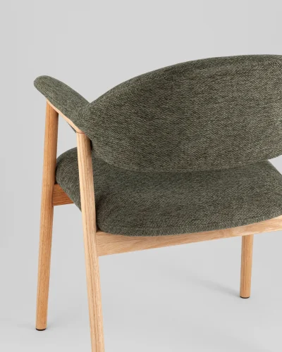 Стул обеденный Tavu с деревянными ножками, зеленый УТ000041726 Stool Group, /, ножки//, размеры - ***** фото 6