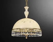 Люстра подвесная L 6906/38 Reccagni Angelo жёлтая на 3 лампы, основание золотое в стиле классический кантри 