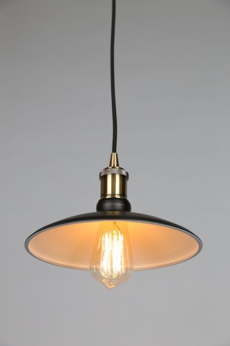 Светильник подвесной лофт Fabrizia OML-90806-01 Omnilux бронзовый 1 лампа, основание чёрное в стиле лофт  фото 2