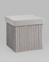 Пуф складной с ящиком Store Square, серый УТ000038973 Stool Group на 1 , основание в стиле современный 