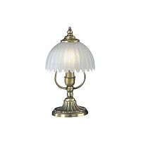 Настольная лампа P 2825 Reccagni Angelo белая 1 лампа, основание античное бронза латунь металл в стиле классика 