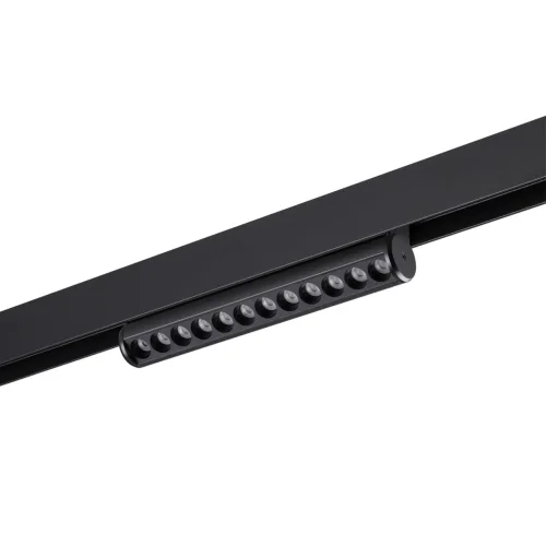 Трековый светильник LED с переключателем цветовой темперетуры Vector 359946 Novotech чёрный для шинопроводов серии Vector чёрный фото 6