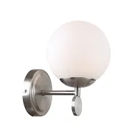 Бра Marsela 2141/11/01W Stilfort белый 1 лампа, основание никель в стиле современный 