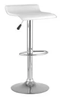 Стул барный hi-tec NEW, белый УТ000002344 Stool Group, белый/экокожа, ножки/металл/серебристый, размеры - ****395*395 Стул барный hi-tec NEW, белый УТ000002344 Stool Group, белый/экокожа, ножки/металл/серебристый, размеры - ****395*395