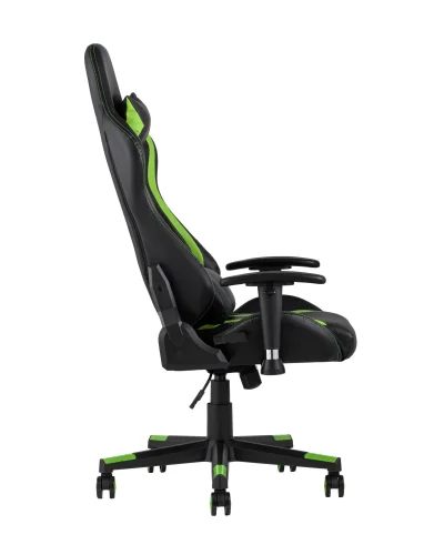 Кресло спортивное TopChairs Cayenne зеленое УТ000004602 Stool Group, зелёный/экокожа, ножки/металл/чёрный, размеры - ****640*530 фото 7