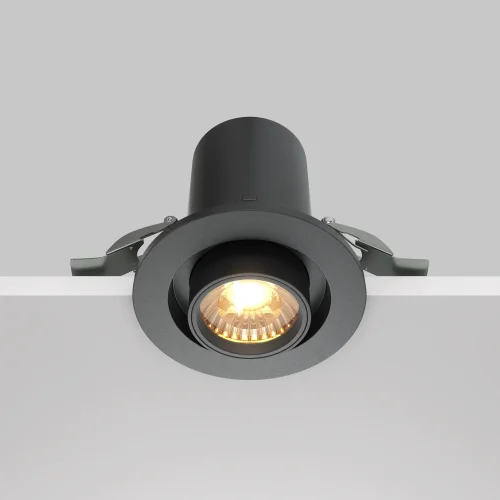 Светильник точечный LED Hidden DL045-01-10W3K-B Maytoni чёрный 1 лампа, основание чёрное в стиле хай-тек современный  фото 5