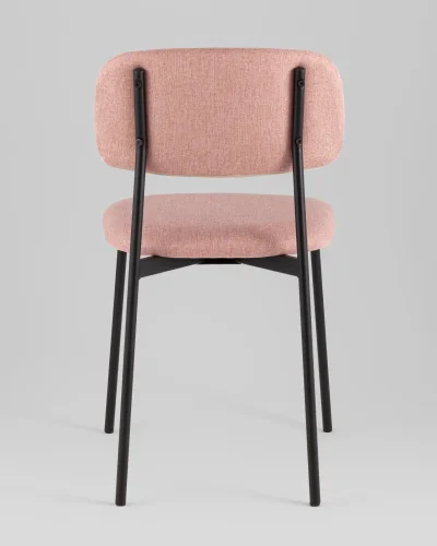 Стул Майло рогожка розовый УТ000040140 Stool Group, розовый/рогожка, ножки/металл/чёрный, размеры - ***** фото 4