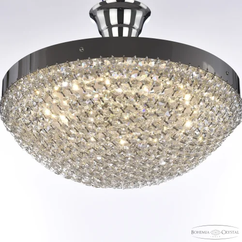 Люстра потолочная LED с пультом 19321/35NZ/LED-DIM Ni Bohemia Ivele Crystal прозрачная на 1 лампа, основание никель в стиле классический r фото 2