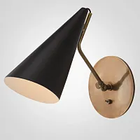 Бра VC light CLEMENTE wall lamp black 73865-22 ImperiumLoft чёрный 1 лампа, основание золотое в стиле современный 