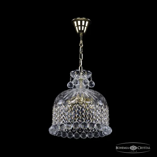Светильник подвесной 14781/25 G Balls Bohemia Ivele Crystal прозрачный 4 лампы, основание золотое в стиле классика balls