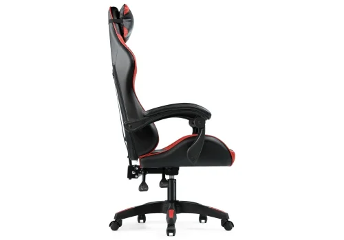 Кресло игровое Rodas black / red 62 15242 Woodville, красный/искусственная кожа, ножки/пластик/чёрный, размеры - *1310***670*600 фото 4