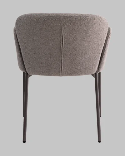 Стул обеденный Melia, серый УТ000039551 Stool Group, серый/букле, ножки/металл/чёрный, размеры - *770**** фото 5