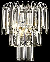 Бра Krista WE130.03.101 Wertmark прозрачный 3 лампы, основание хром в стиле современный классический 