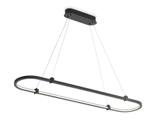 Светильник подвесной LED FL5589 Ambrella light чёрный 1 лампа, основание чёрное в стиле хай-тек современный 