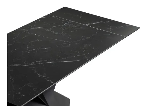 Керамический стол Хасселвуд 160(220)х90х77 черный мрамор / черный 588034 Woodville столешница чёрная из керамика фото 5 Керамический стол Хасселвуд 160(220)х90х77 черный мрамор / черный 588034 Woodville столешница чёрная из керамика фото 5