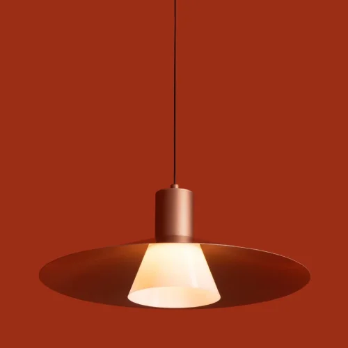 Светильник подвесной LED Fari FR5600PL-L5MG1 Freya матовый золото на 1 лампу, основание чёрное в стиле современный лофт фото 9