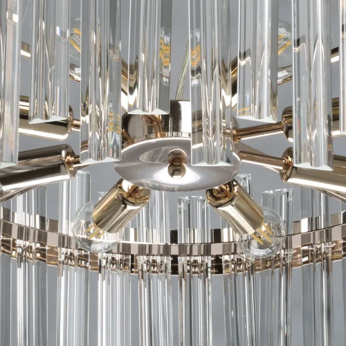 Люстра подвесная Аделард 642016408 MW-Light прозрачная на 8 ламп, основание золотое в стиле классический современный  фото 11