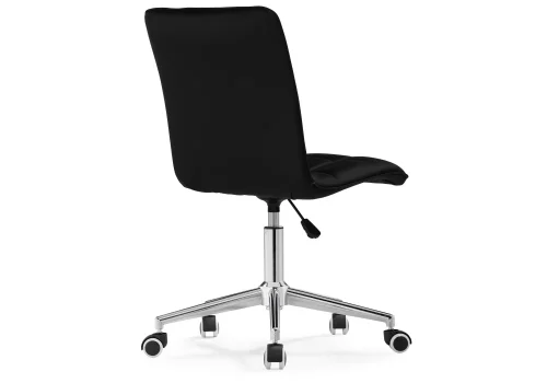 Компьютерное кресло Квадро экокожа чёрная / хром 539656 Woodville, чёрный/искусственная кожа, ножки/металл/хром, размеры - *960***420*570 фото 5