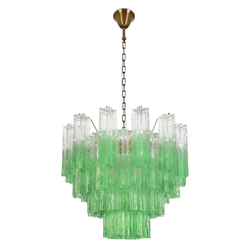 Люстра подвесная Мурано / Murano 10580/600 Clear green LOFT IT зелёная на 10 ламп, основание бронзовое в стиле современный арт-деко Люстра подвесная Мурано / Murano 10580/600 Clear green LOFT IT зелёная на 10 ламп, основание бронзовое в стиле современный арт-деко