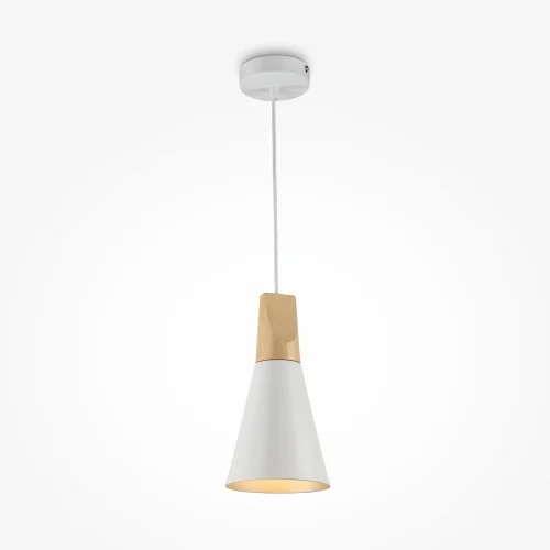 Светильник подвесной Bicones P359-PL-140-W Maytoni белый на 1 лампу, основание белое в стиле современный фото 5