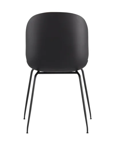 Стул Турин, бежевая экокожа, черные ножки УТ000001743 Stool Group, бежевый/экокожа, ножки/металл/чёрный, размеры - ****530*530 фото 4
