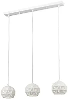 Светильник подвесной Delfina WE263.03.006 Wertmark белый 3 лампы, основание белое в стиле современный шар