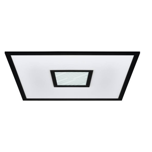 Светильник потолочный LED Bordonara 900571 Eglo белый 1 лампа, основание чёрное в стиле современный квадраты