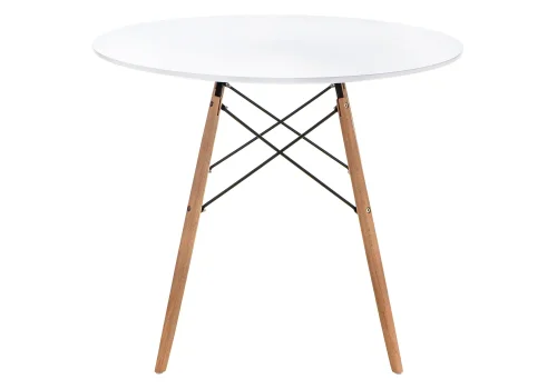 Стол Table 90 white / wood 15364 Woodville столешница белая из мдф фото 2