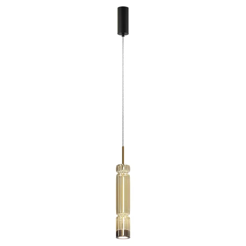 Светильник подвесной LED Ordo MOD272PL-L12BS3K1 Maytoni латунь 1 лампа, основание латунь в стиле современный трубочки
