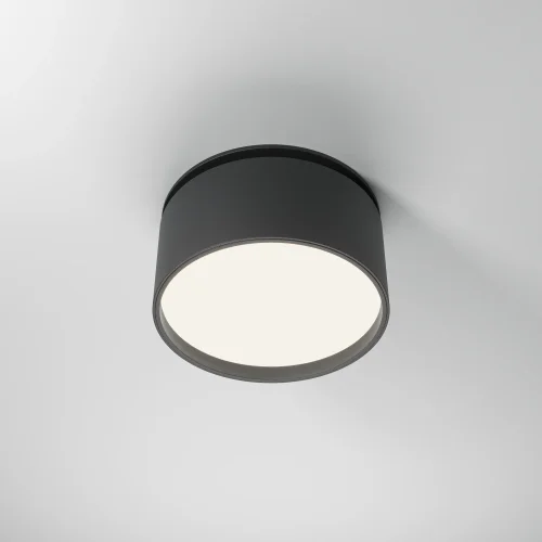 Светильник точечный LED Onda DL024-12W4K-B Maytoni чёрный 1 лампа, основание чёрное в стиле современный хай-тек круглый фото 4