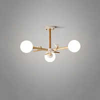 Люстра подвесная FINCH 3 140682-26 ImperiumLoft белая на 3 лампы, основание белое в стиле скандинавский современный 