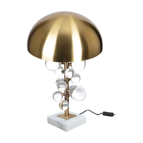 Настольная лампа Joy 10104 Loft it золотая 2 лампы, основание золотое прозрачное камень стекло в стиле современный арт-деко  фото 3